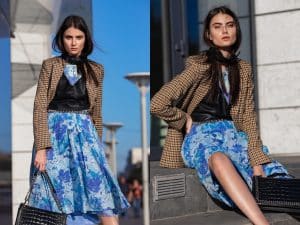 How to wear printed dress