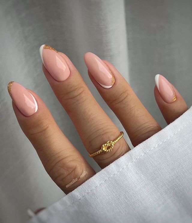 Nude & Pink January Nails