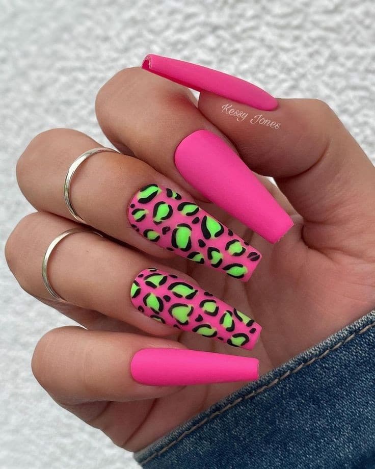 Modern Pink Nails